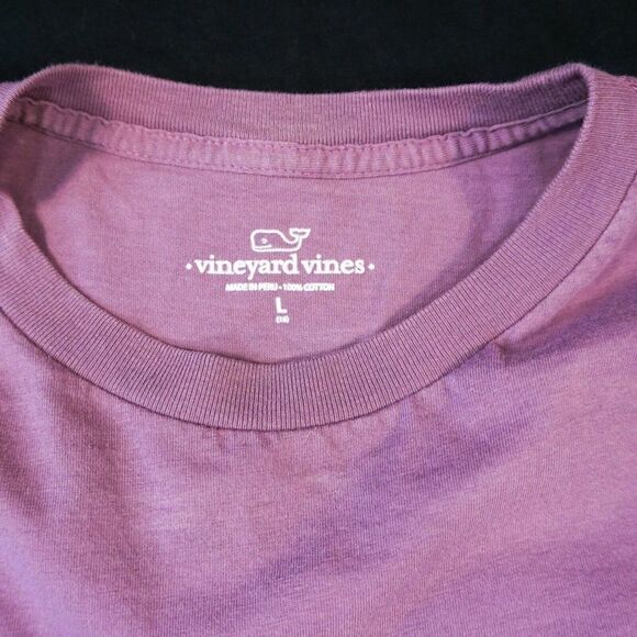 Girls Vineyard Vines T-shirt Size L 16 Purple Short Sleeve Whale Logo - Picture 5 of 7
